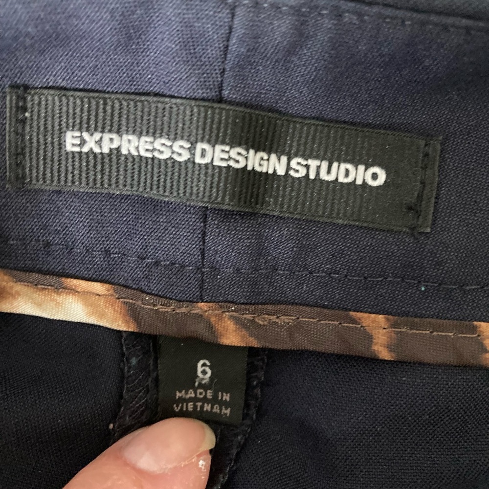 Express Design Studio navy slacks. - Picture 3 of 4